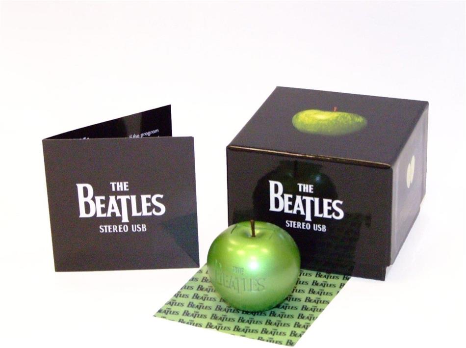 USB Apple - MP3/Flac (Remastered, 16 CDs) by The Beatles - CeDe.com Beatles reissues to be released on apple shaped usb drive