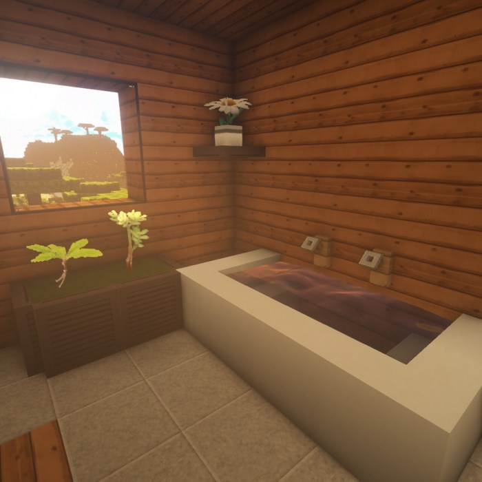 Make a Bathroom in Minecraft