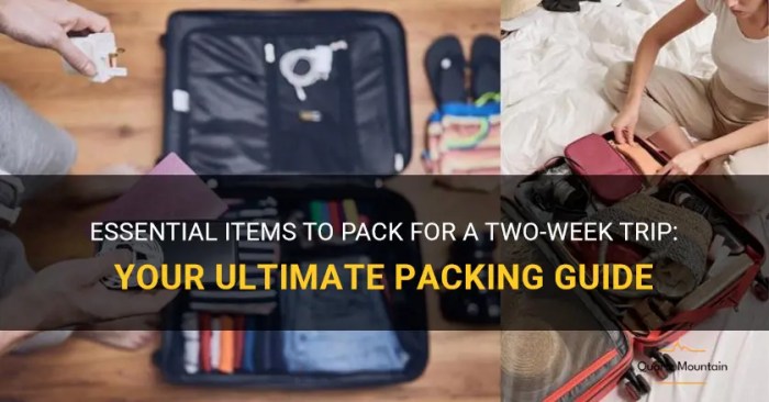 Pack for a Two Week Trip Your Ultimate Guide