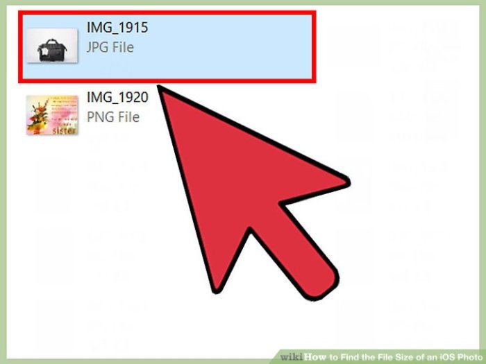 5 Ways to Find the File Size of an iOS Photo - wikiHow Find the File Size of an iOS Photo