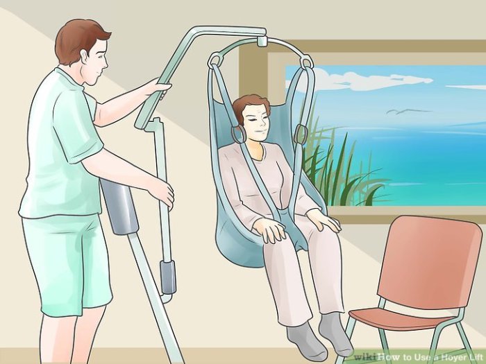 3 Ways to Use a Hoyer Lift - wikiHow Use a Hoyer Lift