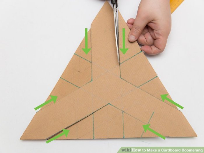 How to Make a Cardboard Boomerang: 13 Steps (with Pictures) Make a Cardboard Boomerang
