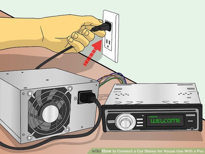How to Connect a Car Stereo for House Use With a Psu: 11 Steps Connect a Car Stereo for House Use With a Psu