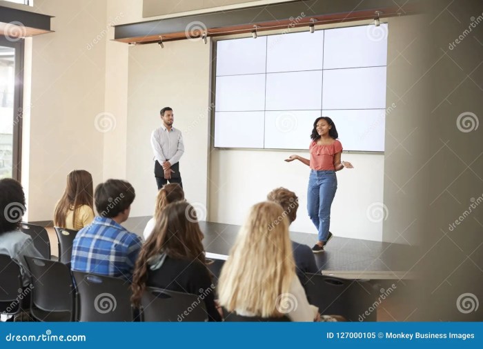 Student Giving Presentation Do a Presentation in Class