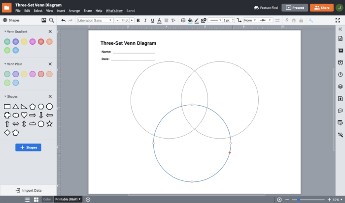 Make a Venn Diagram