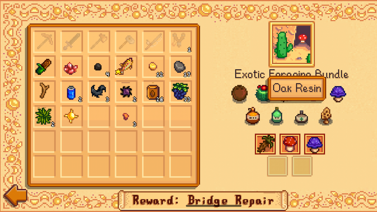 Get Oak Resin Stardew Valley