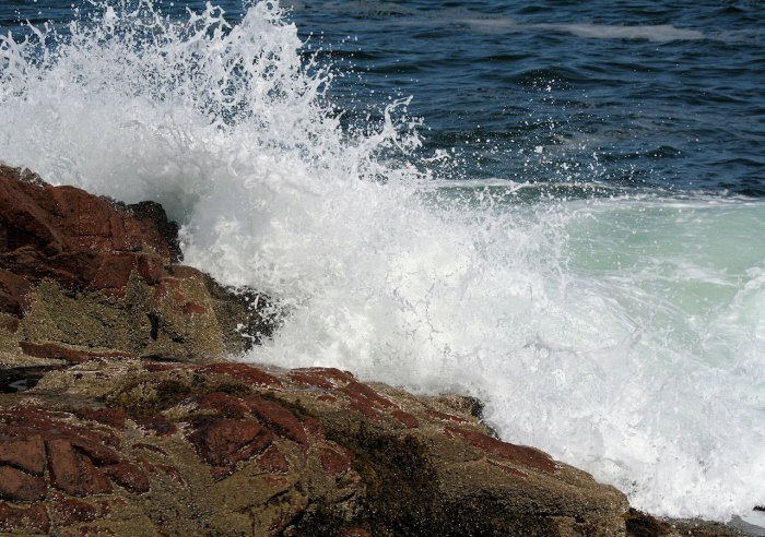 Ocean Waves Hitting Rocks Free Stock Photo - Public Domain Pictures Ocean moon ways to the deep meadow