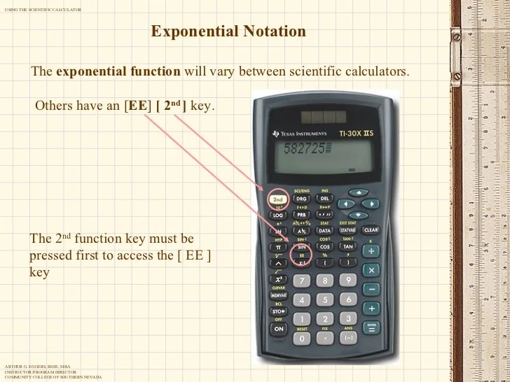 Using the scientific calculator Use a Scientific Calculator For Algebra