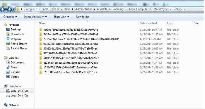 Find an iPhone Backup on PC