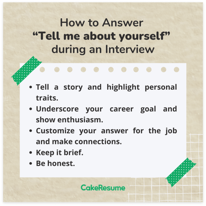 Here’s how to answer the “Tell me about yourself” interview question ... Here’s how to answer the “Tell me about yourself” interview question ...
